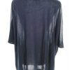 ACNE Stl L Färg Marinblå U-ringning Blus Kortärmad Material Tencel 100%