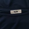 ACNE Stl L Färg Marinblå U-ringning Blus Kortärmad Material Tencel 100%