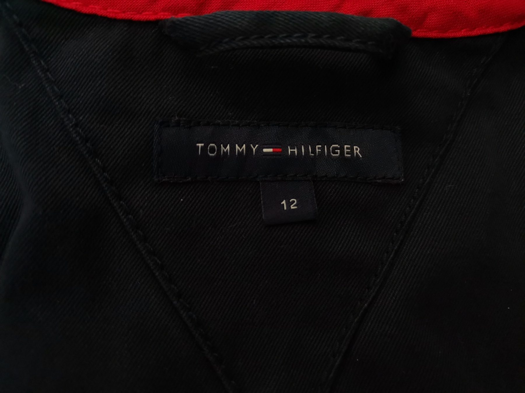 Tommy hilfiger Stl 12 (40) Färg Marinblå Jacka Långärmad Material Bomull 100%