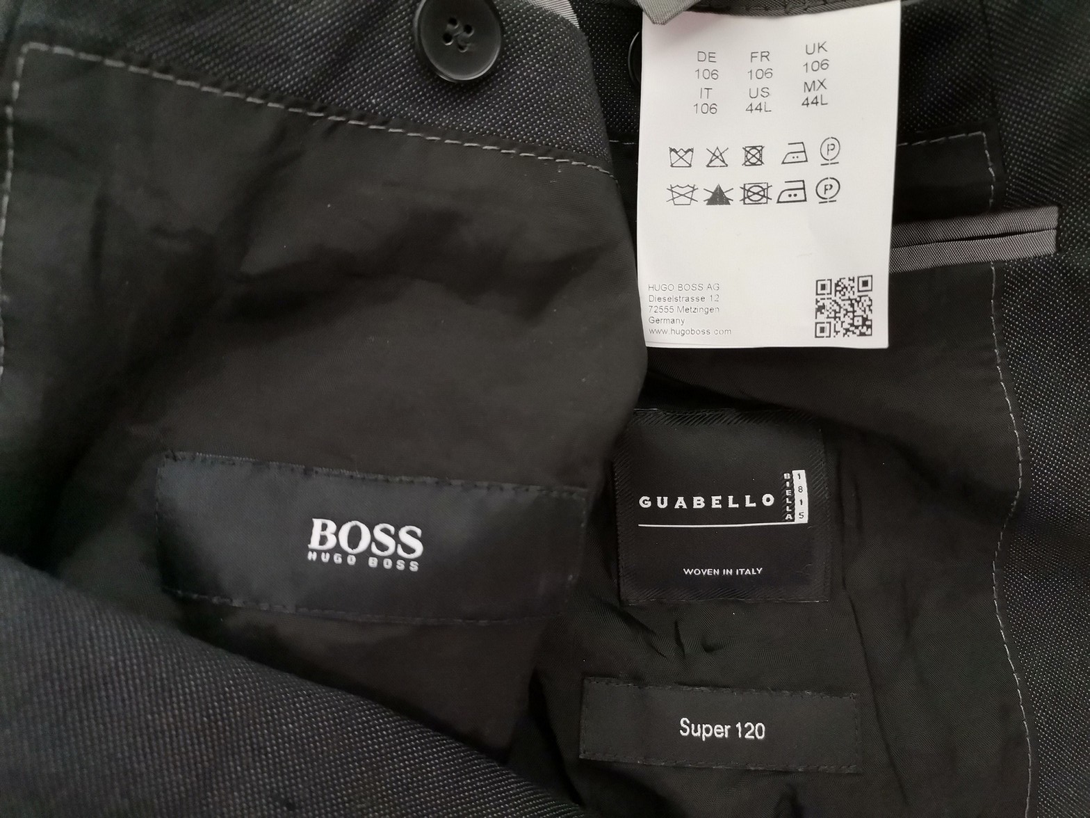 Hugo Boss Stl 44 (L) Färg Grå Herr Kavaj Långärmad Material Jungfrulig ull