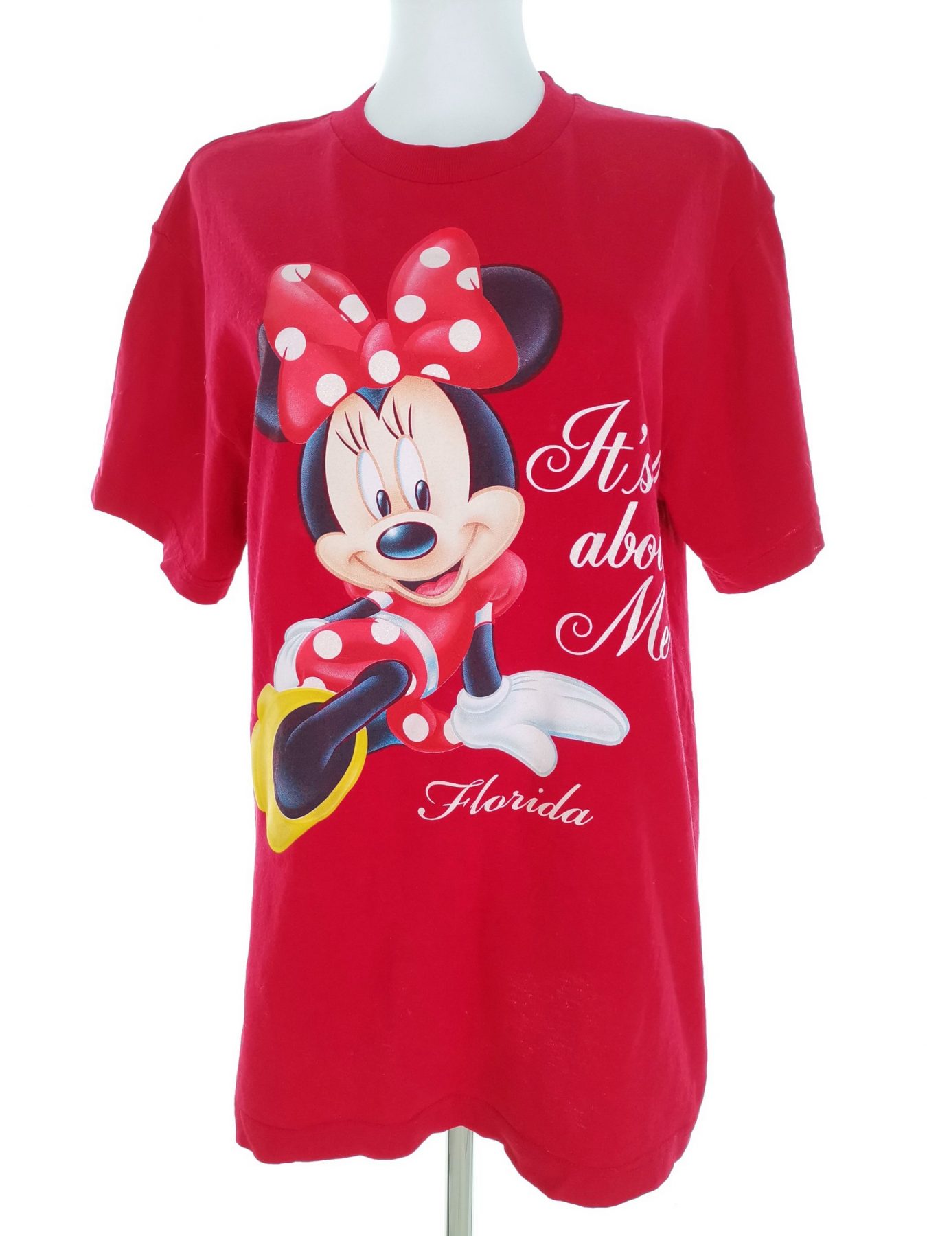 Disney Stl M Färg Röd Rund hals T-shirt Kortärmad Material Bomull 100%