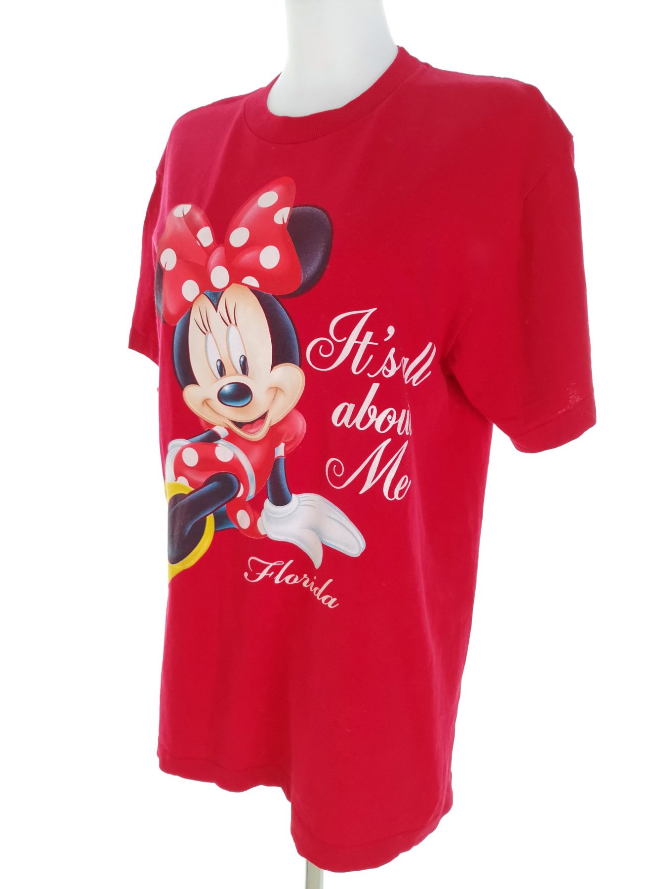 Disney Stl M Färg Röd Rund hals T-shirt Kortärmad Material Bomull 100%