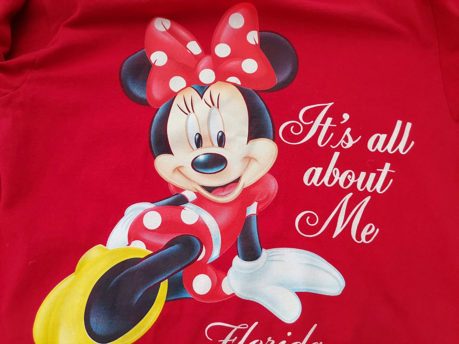 Disney Stl M Färg Röd Rund hals T-shirt Kortärmad Material Bomull 100%