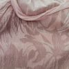 Vintage Stl 42/44 Färg Rosa Floral Blad Rund urringning Tunika blus Långärmad