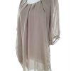 Floyd by Smith Stl 8 (36) Färg Beige Rund urringning Tunika blus ärm 3/4