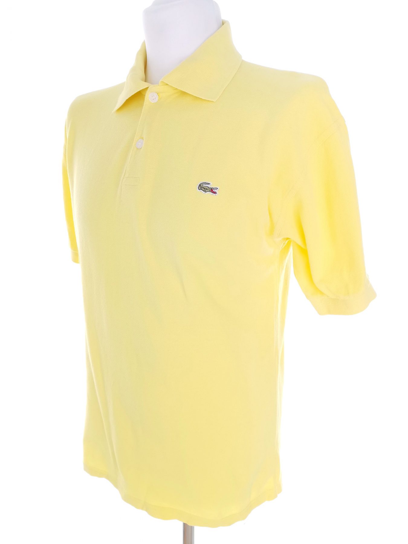 Lacoste Stl XL Färg Gul Krage Herr Polo Kortärmad Material Bomull 100%