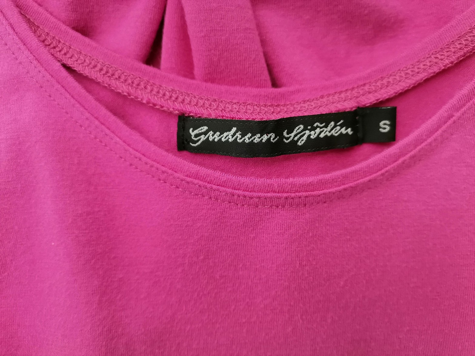 Gudrun Sjödén Stl S Färg Rosa Rund urringning Blus Ärmlös Material Viskos