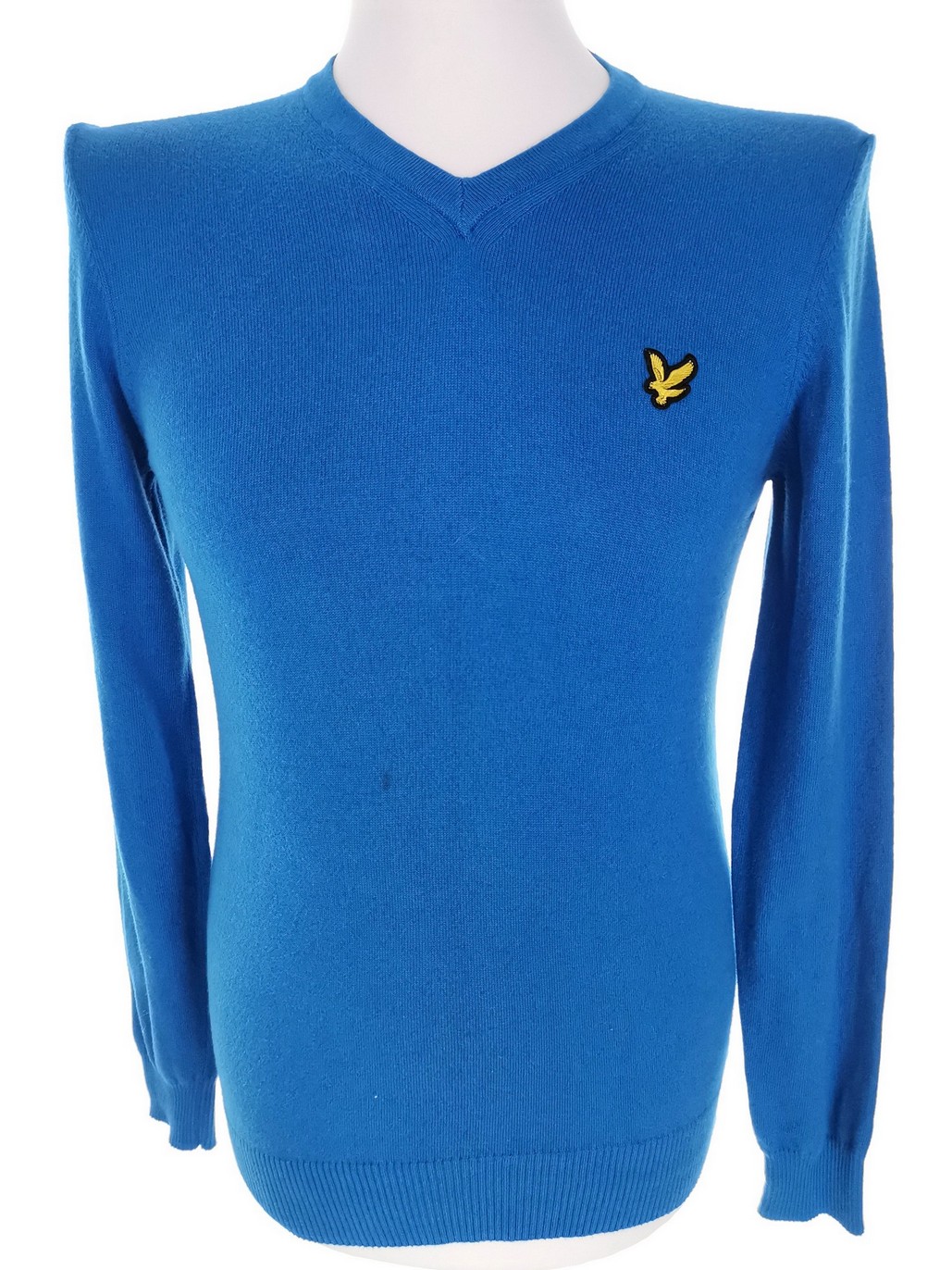 Lyle & Scott Stl XS Färg Blå Herr Tröja Långärmad Material Bomull