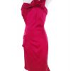 Karen MILLEN Stl 10 (38) Färg Fuchsia Enaxlad Balklänning Afton Klänning Ärmlös Midi