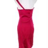 Karen MILLEN Stl 10 (38) Färg Fuchsia Enaxlad Balklänning Afton Klänning Ärmlös Midi