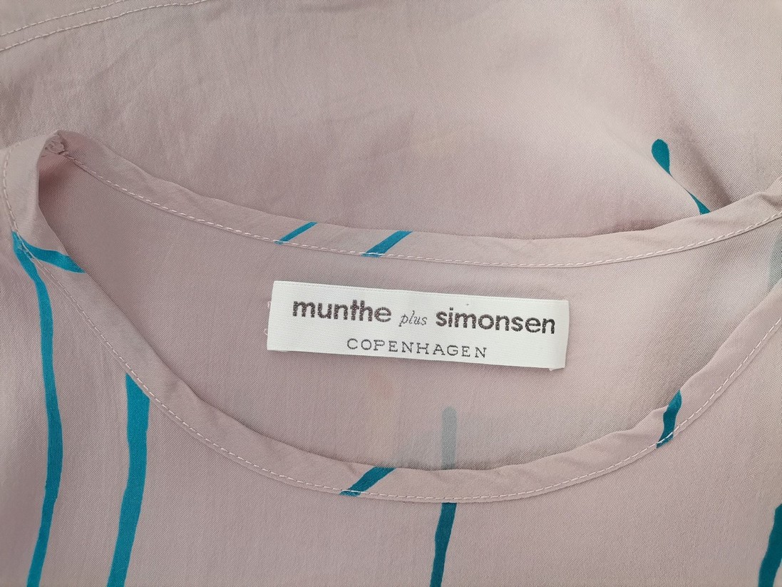 MUNTHE PLUS SIMONSEN Stl S Färg Pudrig Rosa Rund urringning Blus Långärmad Material Viskos