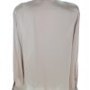 Gerry weber Stl 42 Färg Beige Krage Knäppt Skjort Blus Långärmad