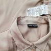 Gerry weber Stl 42 Färg Beige Krage Knäppt Skjort Blus Långärmad