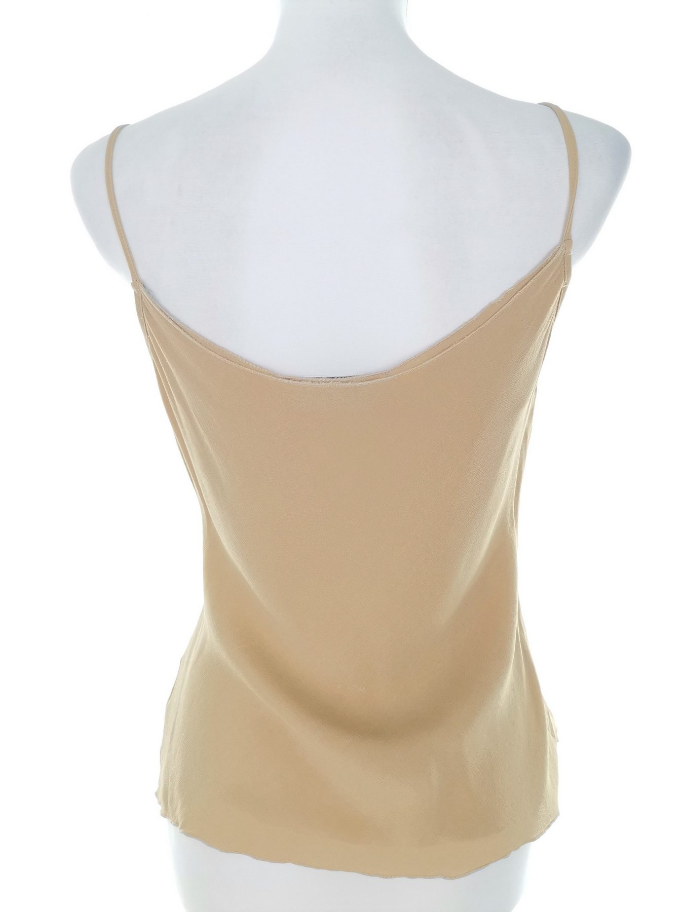 Maria Grazia Severi Stl 46 (38) Färg Beige Hjärtformad Blus Ärmlös Material Viskos 100%