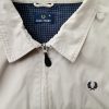 Fred Perry Stl XL Färg Elfenben Herr Jacka Långärmad Material Bomull 100%