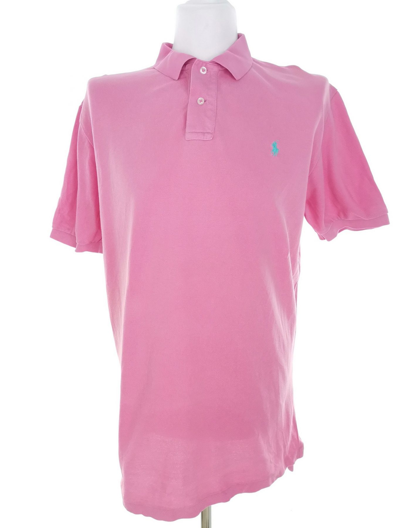 Polo Ralph Lauren Stl L Färg Rosa Krage Herr Polo Kortärmad Material Bomull 100%