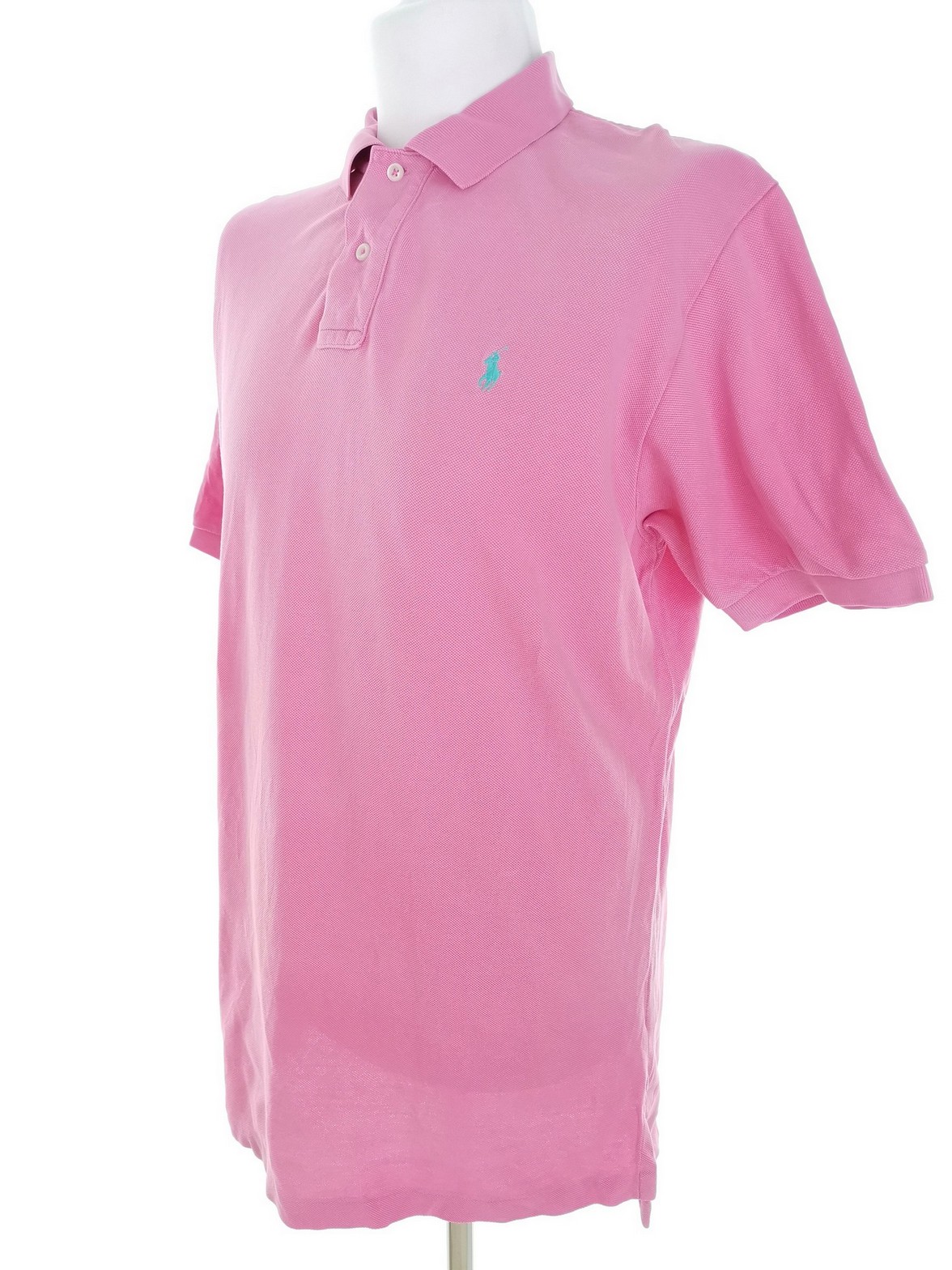 Polo Ralph Lauren Stl L Färg Rosa Krage Herr Polo Kortärmad Material Bomull 100%