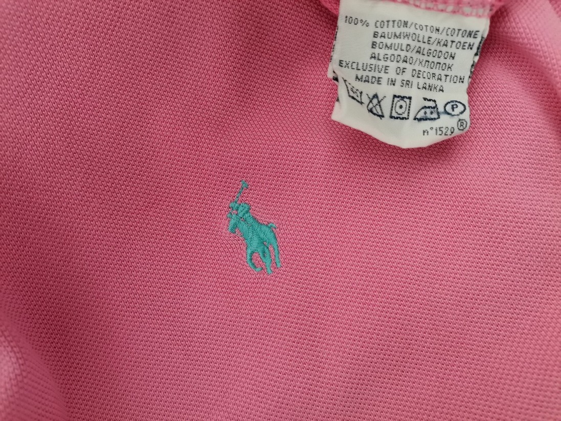 Polo Ralph Lauren Stl L Färg Rosa Krage Herr Polo Kortärmad Material Bomull 100%