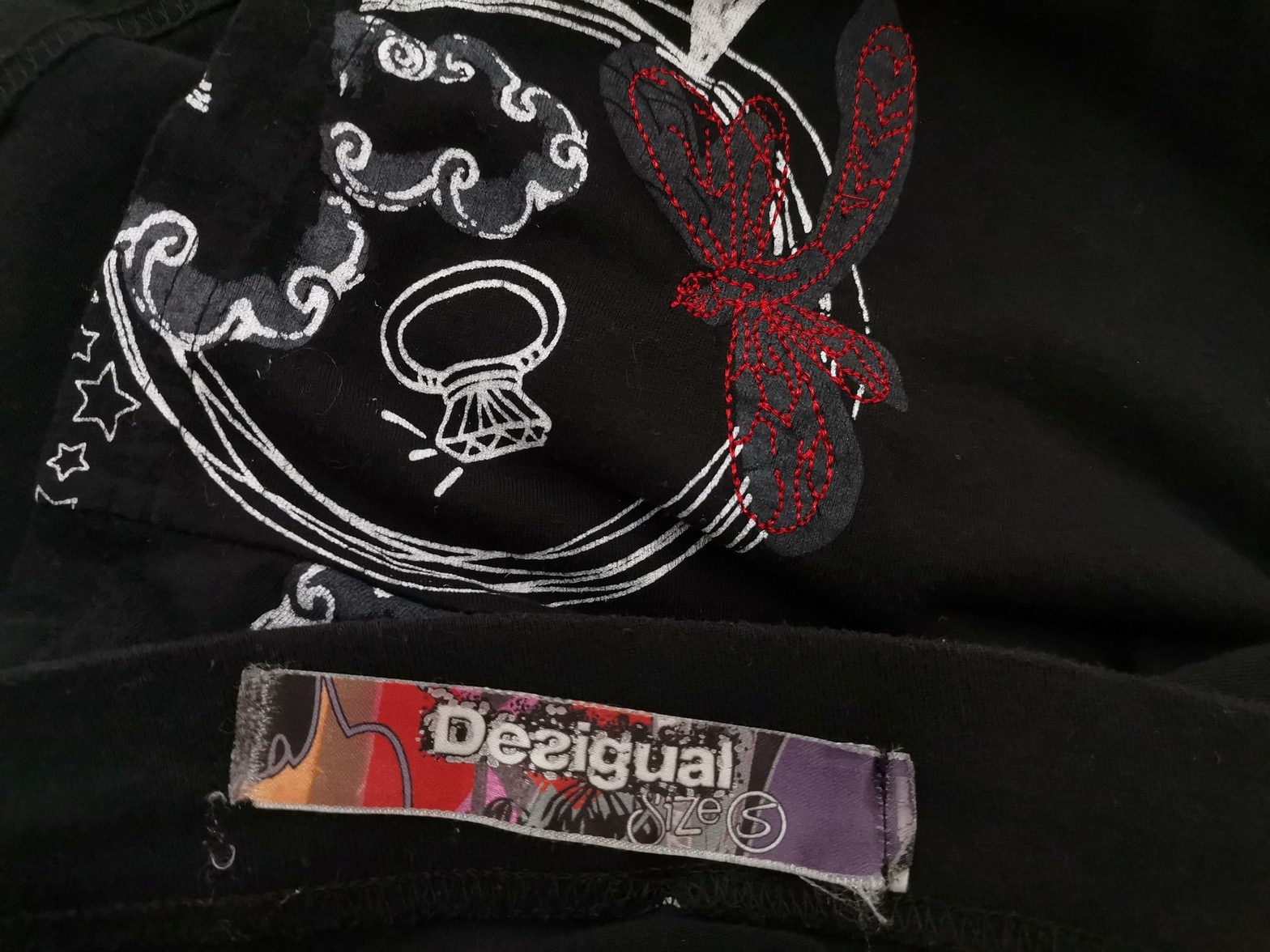 DESIGUAL Stl S Färg Svart A-linjekjol Knälängd Material Bomull 100%