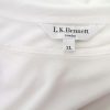 L.K. BENNETT Stl XL Färg Vit Båtringning Blus Kortärmad Material Viskos 100%