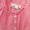 Isolde Stl 44 Färg Rosa Rund urringning Popover Blus Knappar ärm 3/4 Material Bomull 100%