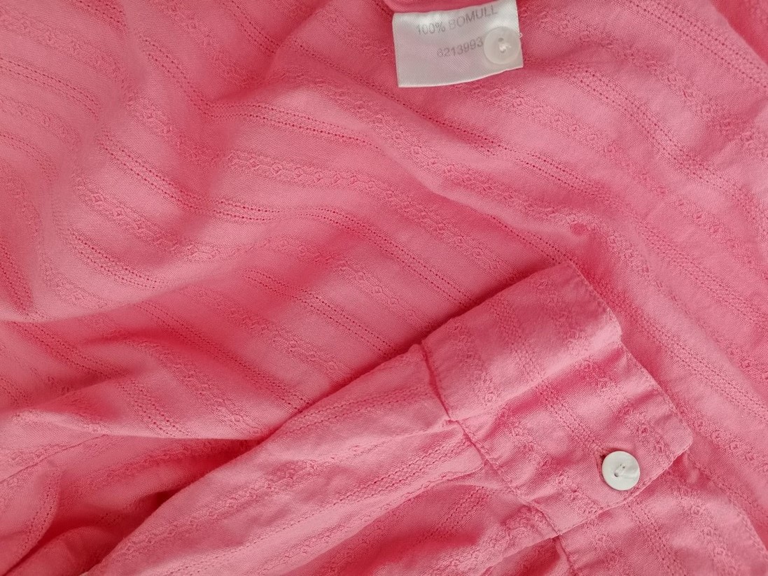 Isolde Stl 44 Färg Rosa Rund urringning Popover Blus Knappar ärm 3/4 Material Bomull 100%