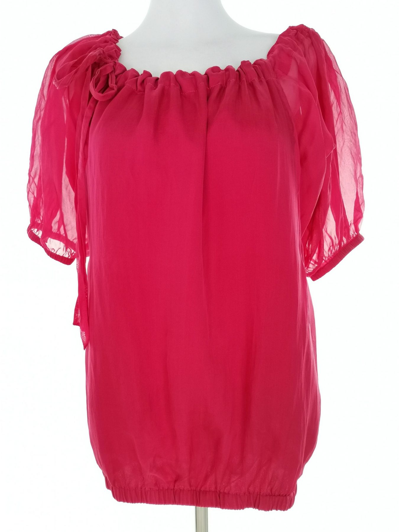 Philosophy blues original Stl 36 Färg Fuchsia Rund urringning Blus Kortärmad Material Siden 100%