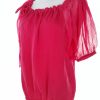 Philosophy blues original Stl 36 Färg Fuchsia Rund urringning Blus Kortärmad Material Siden 100%