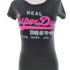 Superdry Stl XXS Färg Svart Rund urringning T-shirt Kortärmad Material Bomull 100%