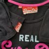 Superdry Stl XXS Färg Svart Rund urringning T-shirt Kortärmad Material Bomull 100%