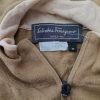 Salvatore Ferragamo Stl M Färg Brun Herr Tröja Långärmad Material Ull