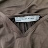 ZARA BASIC Stl S Färg Brun V-ringning Kroppsnära Klänning ärm 3/4 Kort