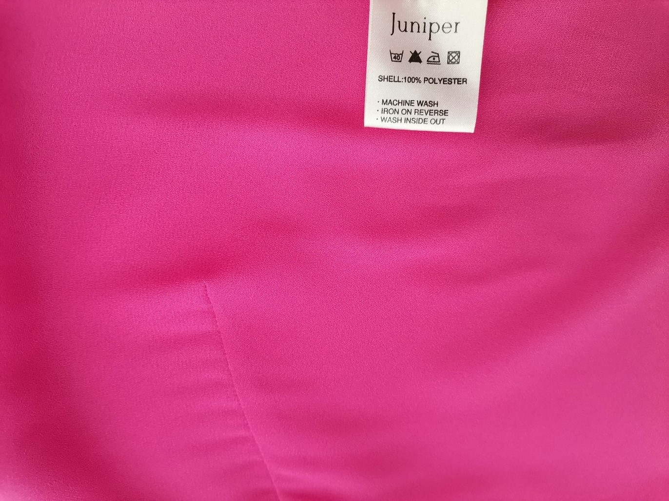 juniper Stl 12 (40) Färg Rosa Rund urringning Blus Kortärmad