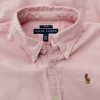 Ralph Lauren Stl 8 (36) Färg Rosa Krage Knäppt Skjort Blus Långärmad Material Bomull 100%