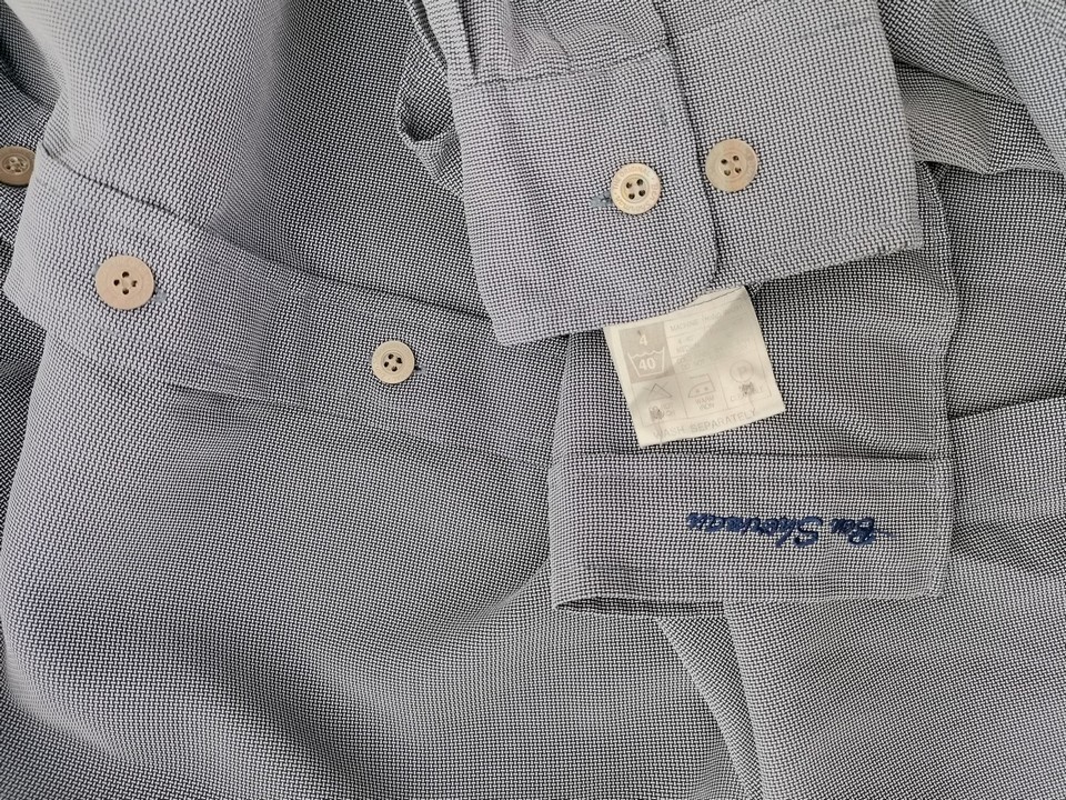 BEN SHERMAN Stl 3 (L) Färg Grå Krage Herr skjorta, casual Långärmad