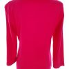 CC Stl S Färg Fuchsia Rund urringning Blus ärm 3/4 Material Bomull 100%