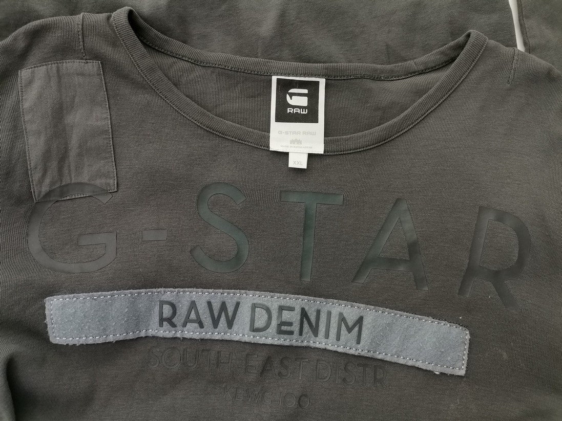 G-Star Raw Stl XXL Färg Grå Herr Tröja Långärmad Material Bomull 100%