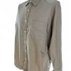 J.Crew Stl L Färg Khaki Krage Herr skjorta, casual Långärmad Material Bomull 100%